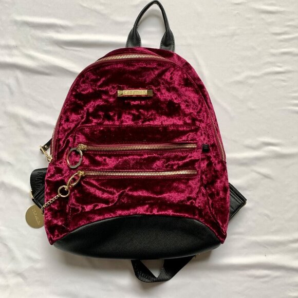 Other - Steve Madden Purple Crushed Velvet Backpack